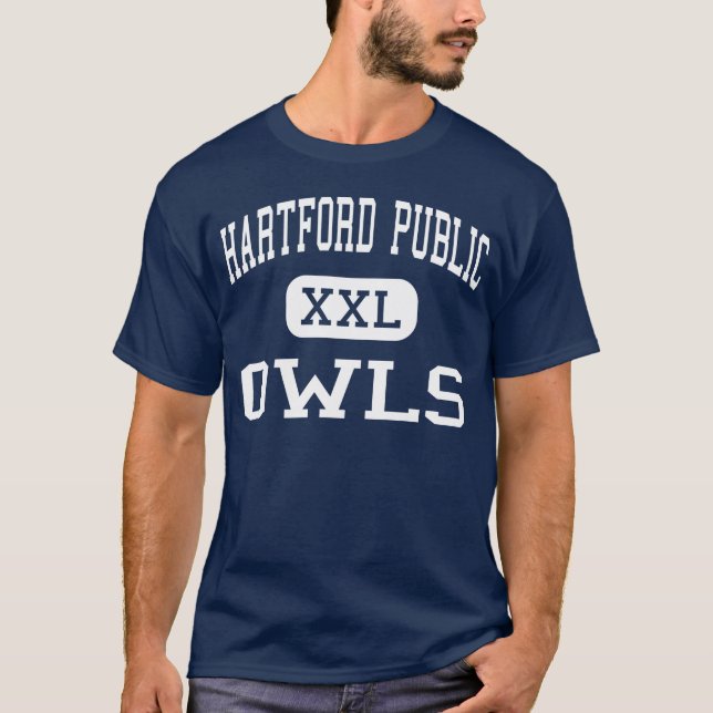 Camiseta Público de Hartford - corujas - alto - Hartford (Frente)