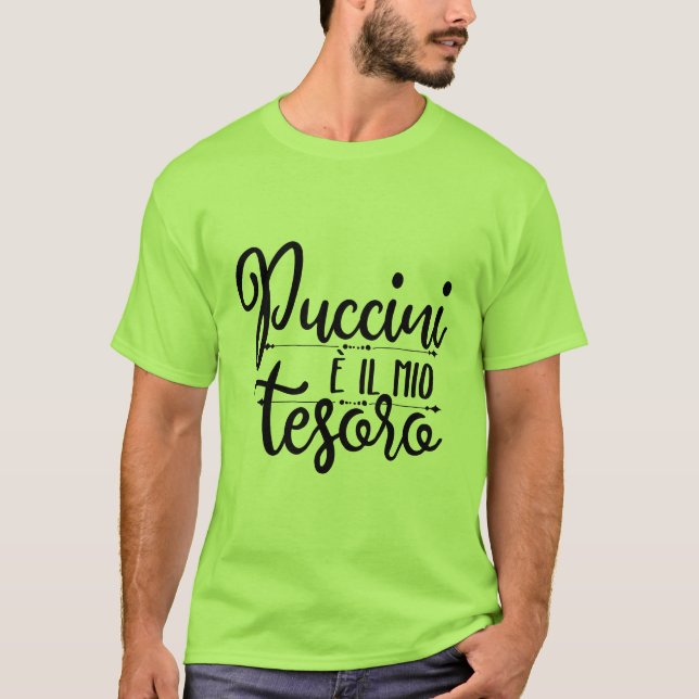 Camiseta Puccini è il mio tesoro caneca (Frente)