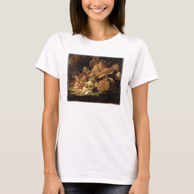 Camiseta Puck and Fairies, do "Sonho de Uma Noite de Verão" (Frente)