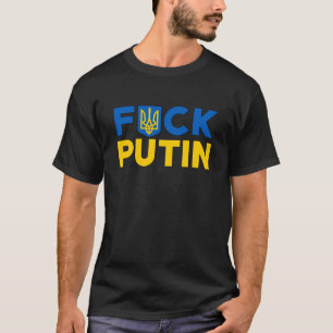 Camiseta Puck futin anti Putin Ucrânia bandeira