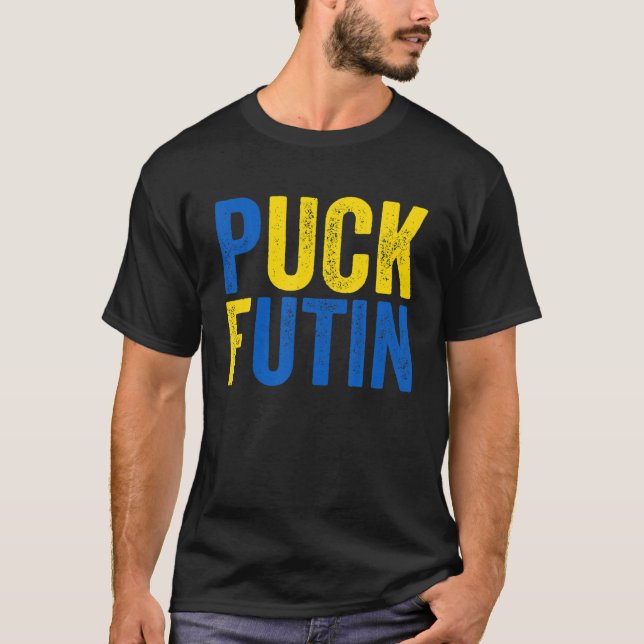 Camiseta Puck Futin Pro Peace Suporte à Ucrânia (Frente)