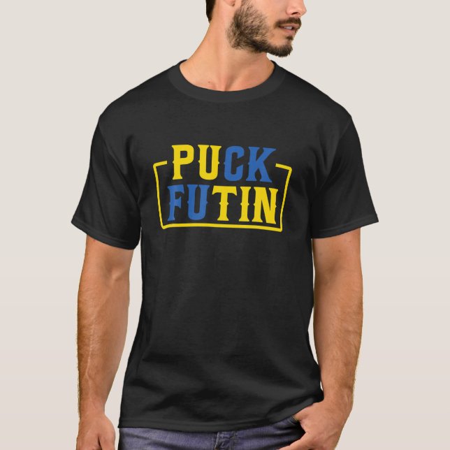Camiseta Puck Futin Stand Com Ucrânia Tee Puck Futin Stand (Frente)