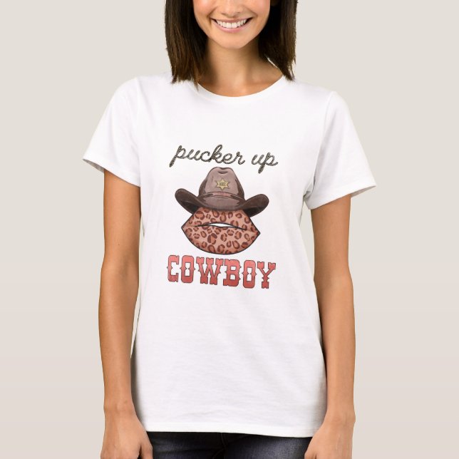 Camiseta Pucker Up Cowboy (Frente)