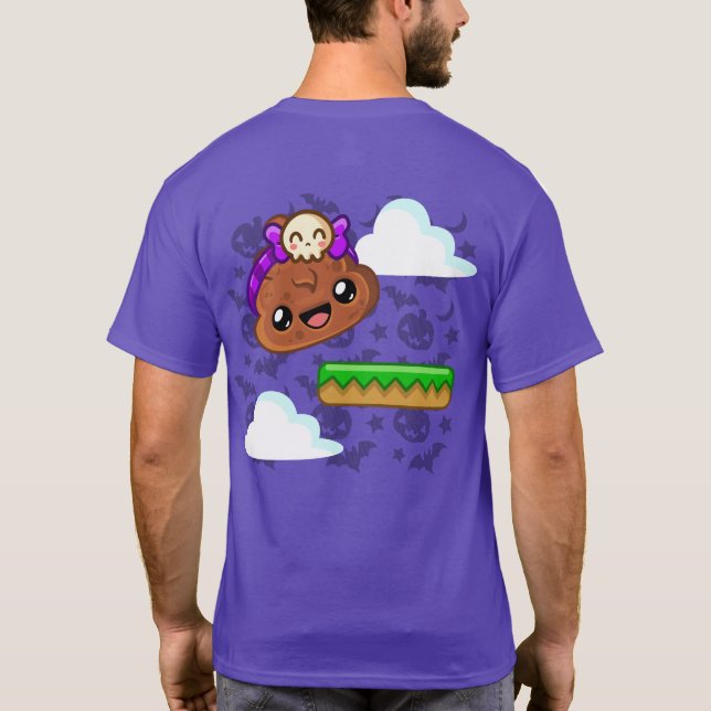 Camiseta Pudding & Cute Skull with Back Print - Happy Jump (Verso)