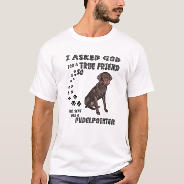 Camiseta Pudelpointer Saying Mom Dad Costume, Pointing Hunt (Frente)