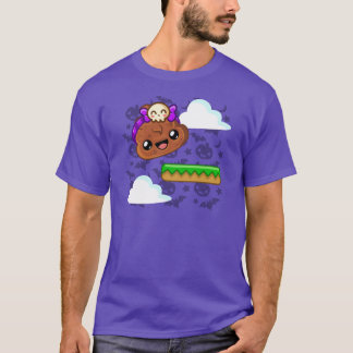 Camiseta Pudim & Acessório de Caveira Fofa - Happy Jump