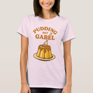 Camiseta Pudim Com Garfo Design Divertido