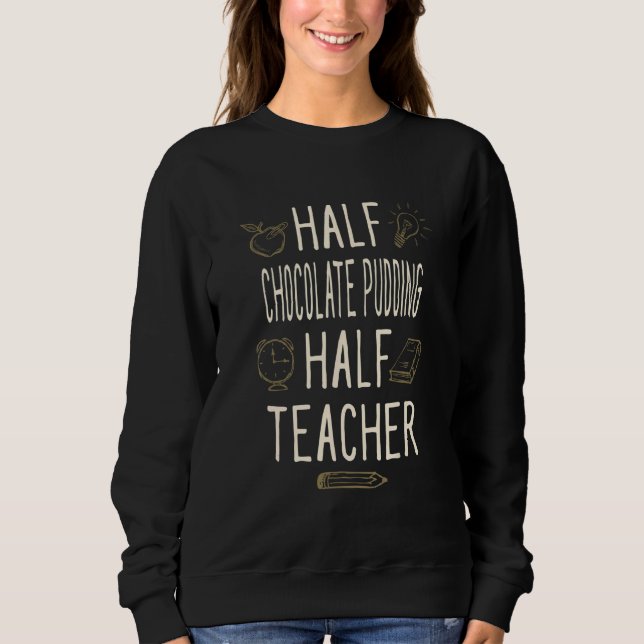 Camiseta Pudim de Chocolate Meio Professor   Professor Hu (Frente)