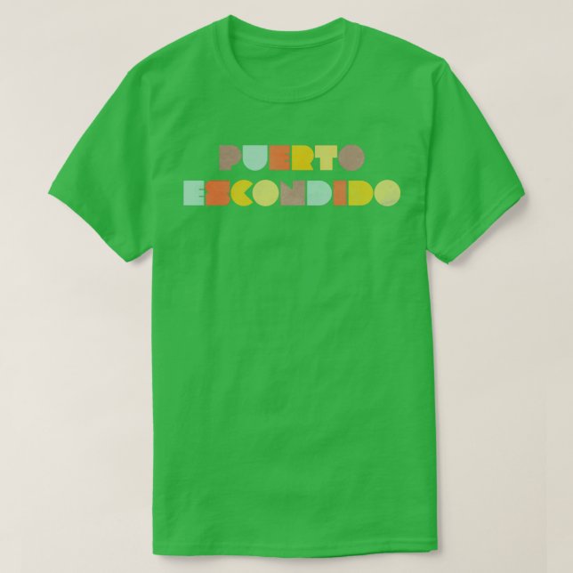 Camiseta Puerto Escondido Vintage (Frente do Design)