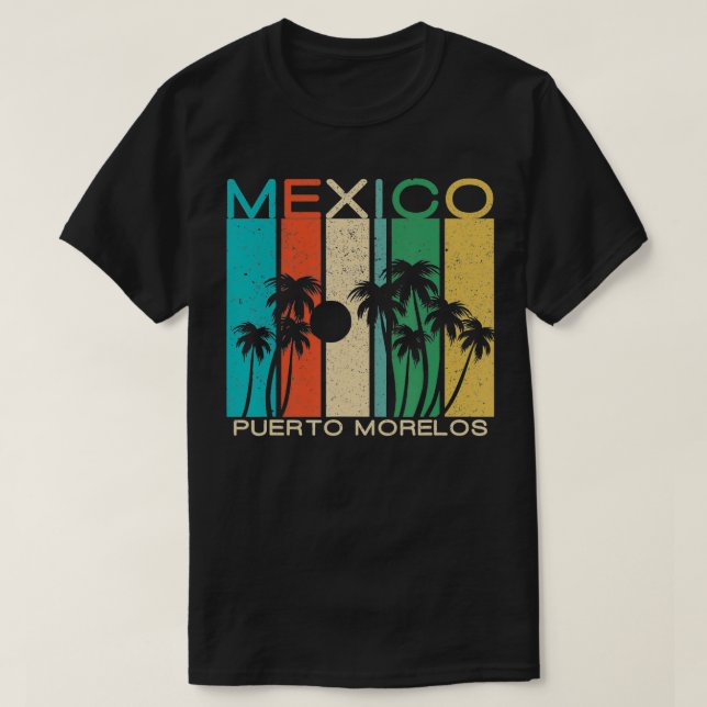 Camiseta Puerto Morelos Souvenir Mexico Summer Gift (Frente do Design)