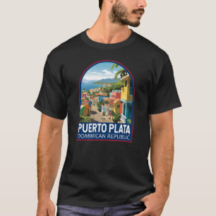 Camiseta Puerto Plata República Dominicana Viagem Art Vinta