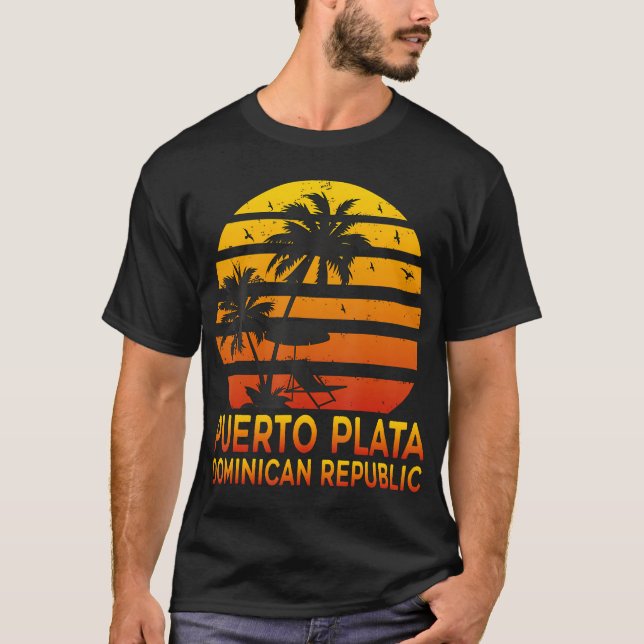 Camiseta Puerto Plata Souvenir República Dominicana Verão (Frente)