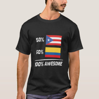 Camiseta Puerto Rican Colombian Flag Puerto Rico Colombia