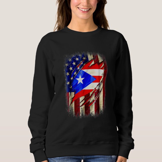 Camiseta Puerto Rico american flag (Frente)