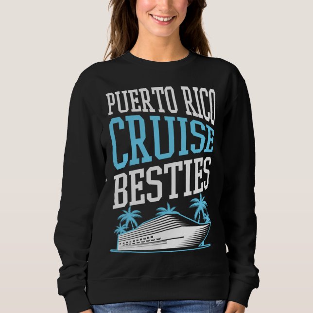 Camiseta Puerto Rico Cruise Besties Matching Cruise Ship Va (Frente)