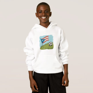 Camiseta Puerto Rico flag and soccer ball