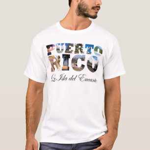Camiseta Puerto Rico La Isla Del Encanto Montagem