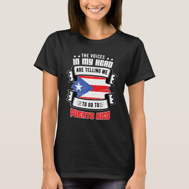 Camiseta Puerto Rico Na Minha Cabeça (Frente)