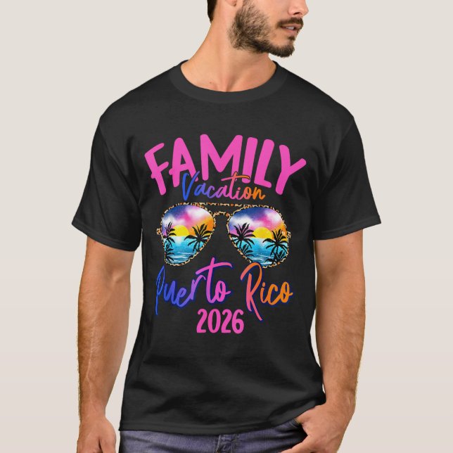 Camiseta Puerto Rico Vacation 2026 Souvenir Matching Family (Frente)