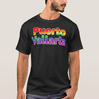 Camiseta Puerto Vallarta Mexico Orgulho gay Parade Rainbow