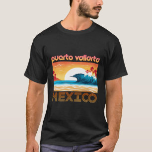 Camiseta Puerto Vallarta Retro Vintage Souvenir Roupa