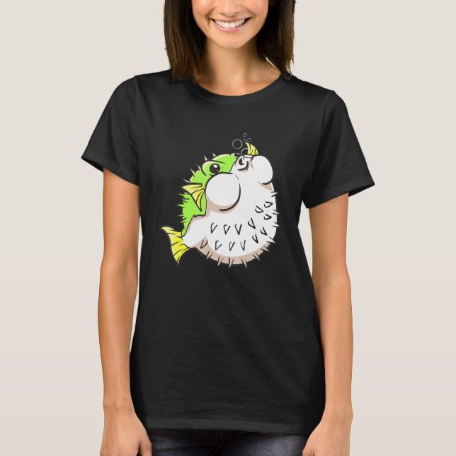 Camiseta Puffer Fish Pufferfish Blowfish Balonfish (Frente)