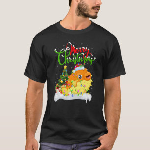 Camiseta Puffer Fish Xmas Decorações Puffer Fish Christma