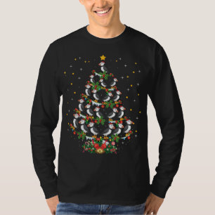 Camiseta Puffin Bird Lover Xmas Santa Hat Puffin Natal
