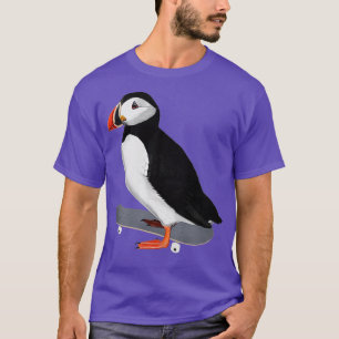 Camiseta Puffin Bird Skateboard Birdwatcher Animal Biologie