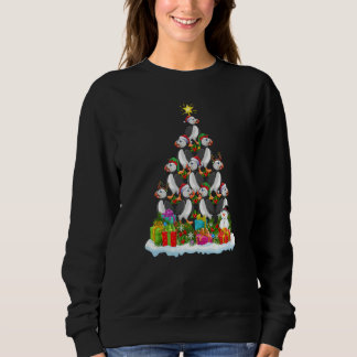 Camiseta Puffin Bird Xmas Holiday Puffin Christmas Tree