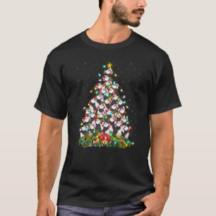 Camiseta Puffin Bird Xmas Lights Papais noeis Puffin Natal