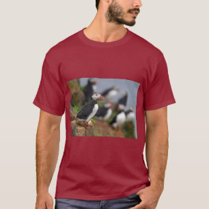 Camiseta Puffin com Peixe
