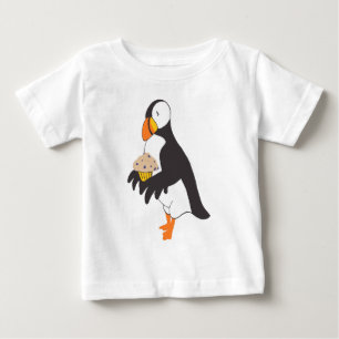 Camiseta Puffin com um Muffin