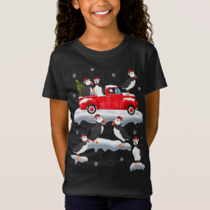 Camiseta Puffin Dirigindo Árvore de Natal Putin Chr