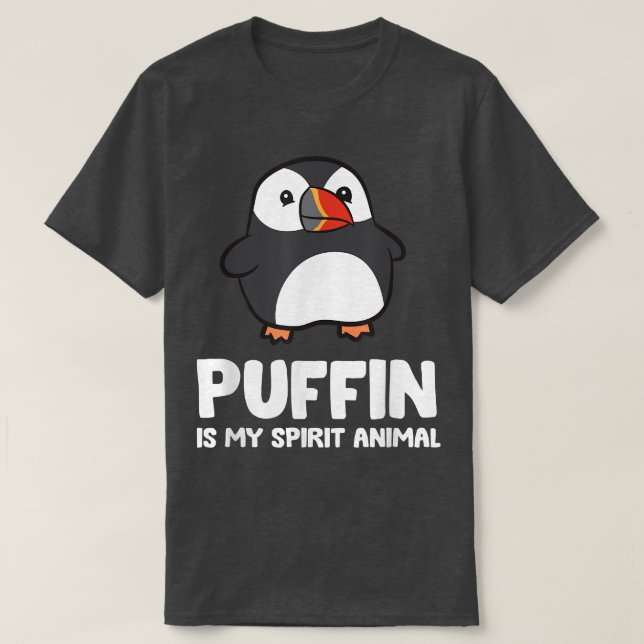 Camiseta Puffin É O Meu Espírito De Pássaros Do Mar Animal (Frente do Design)
