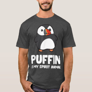 Camiseta Puffin É O Meu Espírito De Pássaros Do Mar Animal