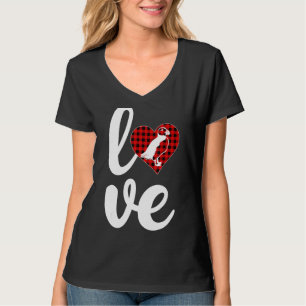 Camiseta Puffin Funny Buffalo Xadrez Love Puffin Namorados