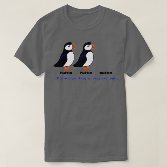 Camiseta Puffin Nuffin (Frente do Design)
