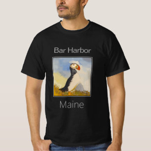 Camiseta Puffin, Porto Bar, Maine