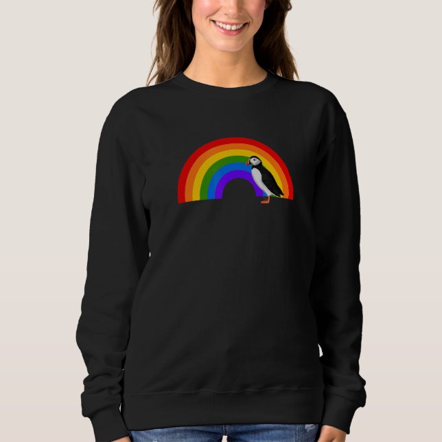 Camiseta Puffin Rainbow Bird Bird  Birdwatcher Animal Biolo (Frente)