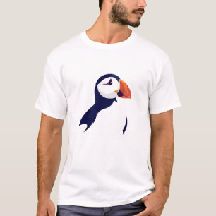 Camiseta Puffin Vetor Art Animal Modern Urban City Graphic