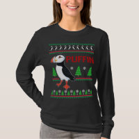 Puffin Xmas Ugly Sweater Puffins Lover Engraçado