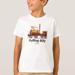 Camiseta Puffing Billy Steam Train Locomotive Inglês