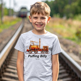 Camiseta Puffing Billy Steam Train Locomotive Inglês