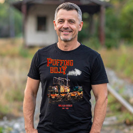 Camiseta Puffing Billy Steam Train Locomotive Inglês