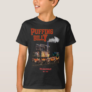Camiseta Puffing Billy Steam Train Locomotive Inglês