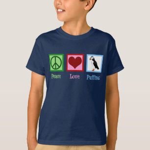 Camiseta Puffins do Amor pela Paz