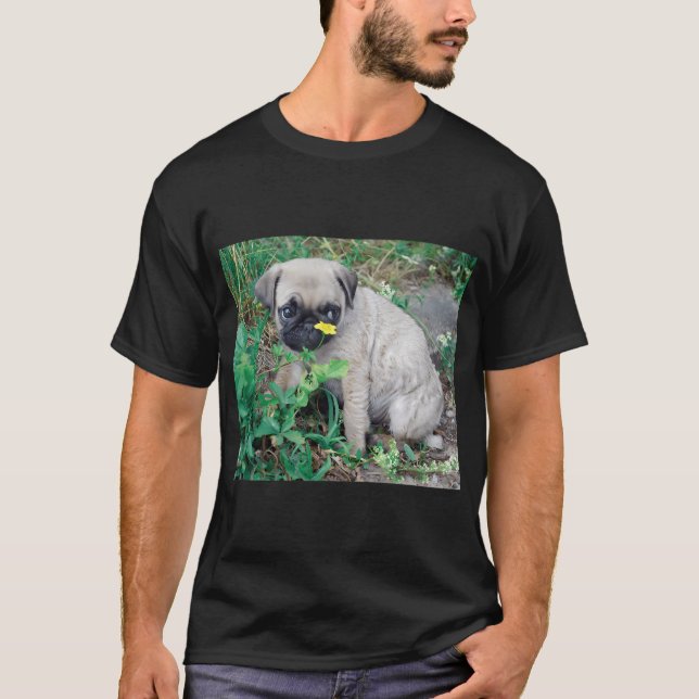 Camiseta Pug Adorável (Frente)