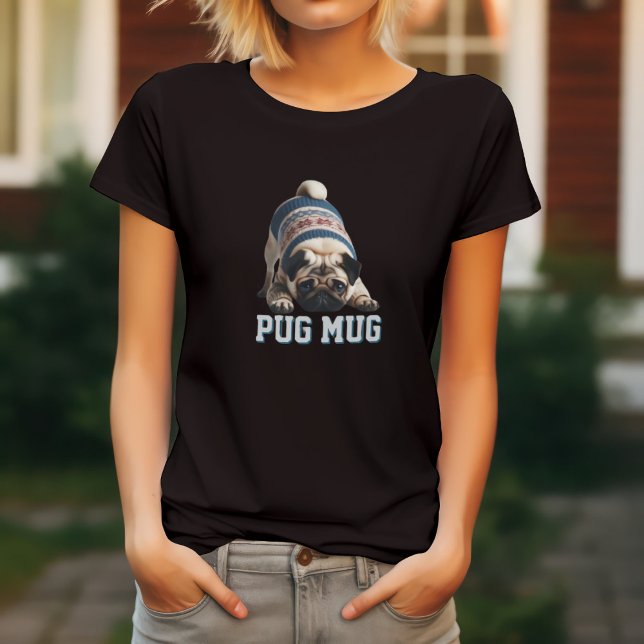 Camiseta Pug Adorável  (Criador carregado)