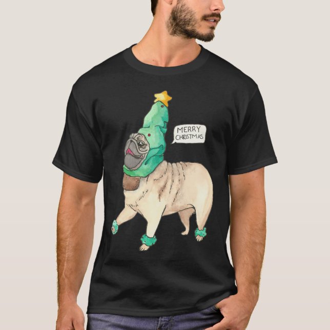 Camiseta Pug Alegre (Frente)
